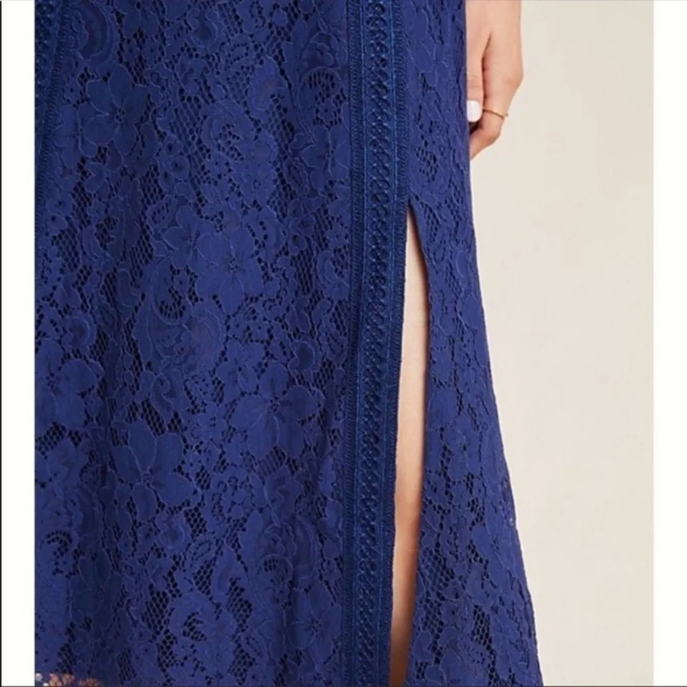 Revolve Keepsake The Label Navy Blue Holder Lace Midi Dress XS